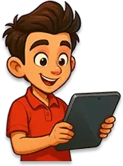 child watching Vocab Cartoons